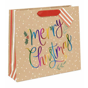 Glick Rainbow Merry Christmas Gift Bag image 1