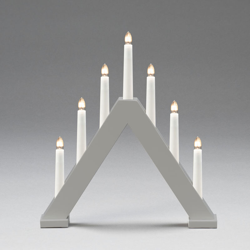 Konstsmide 7 Bulb Candlestick - Matt Grey image 0