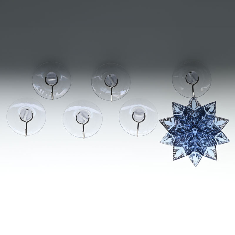 Festive Multi-Purpose 43mm Hooks with Suction Cups (Pack of 6) image 0