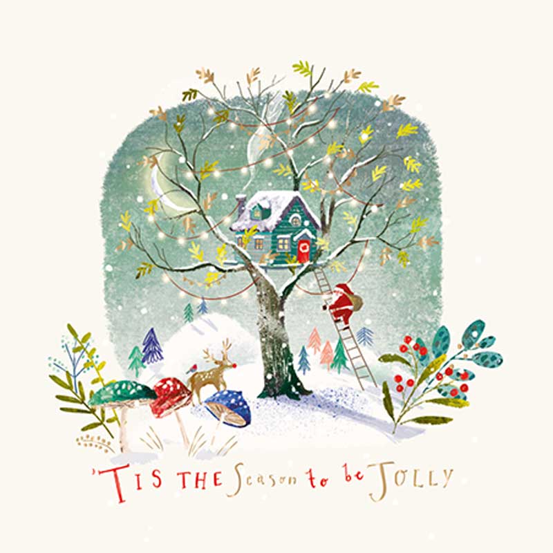 Ling Design Charity Christmas Cards - Santa's Retreat (Pack of 8) image 0