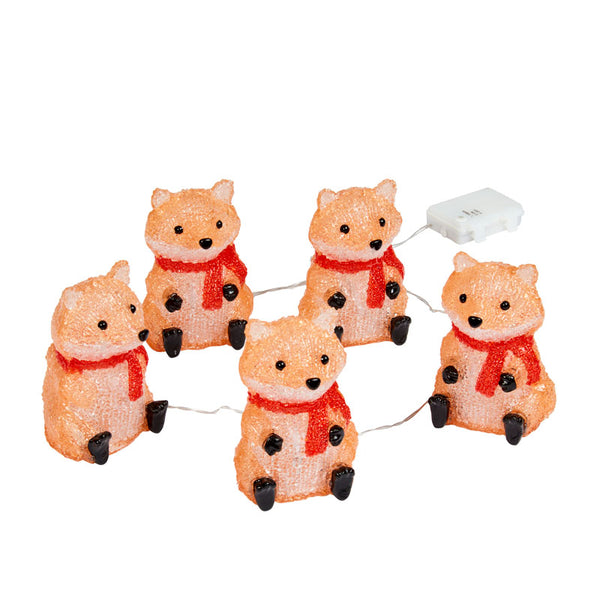 Three Kings InLit Ice Foxes (Set of 5) image 1