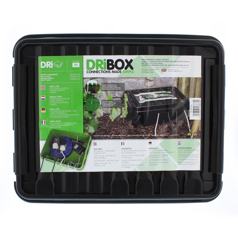 Weatherproof DRiBOX Black Connection Box - Large image 0