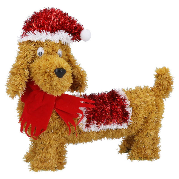 Gisela Graham Tinsel Dachshund image 0