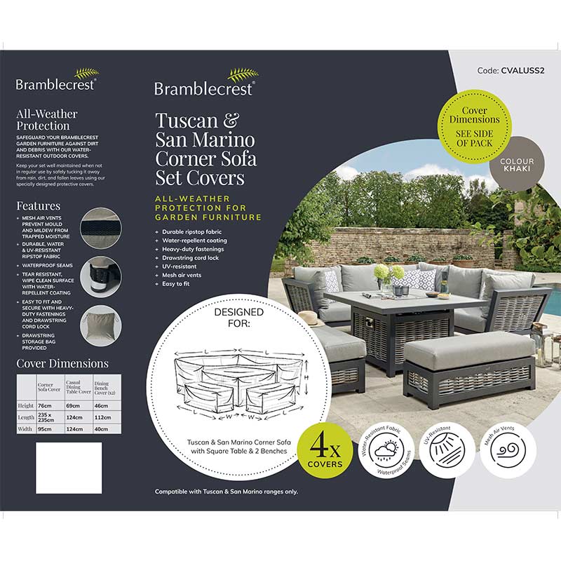 Bramblecrest Covers for Tuscan or San Marino Corner Sofa Set image 0