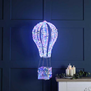 Festive Rainbow Twist Hot Air Balloon image 0