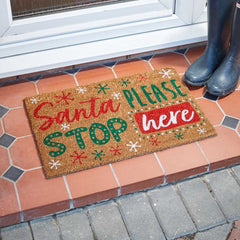 Three Kings Santa Stop Doormat image 0