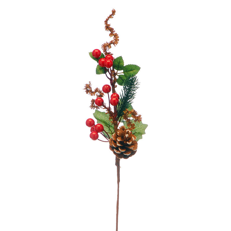 Festive Red Berry & Spruce Pick image 0