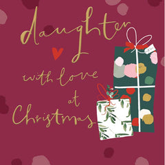Woodmansterne Christmas Wishes Daughter Christmas Card image 0