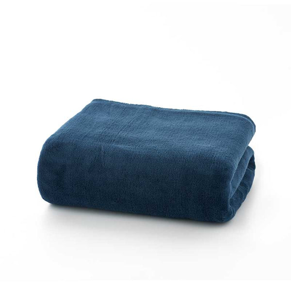 Deyongs Snuggle Touch Deluxe Microfibre Throw - Navy image 1