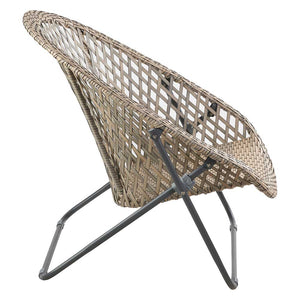 TOBS Foldable Garden Bistro Set in Grey Faux Rattan image 6
