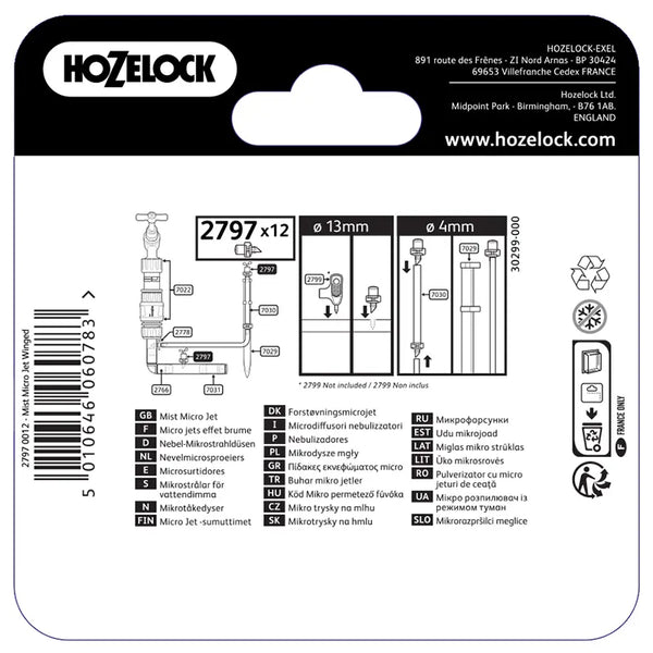 Hozelock Mist Micro Spray Jet (Pack of 12) image 1