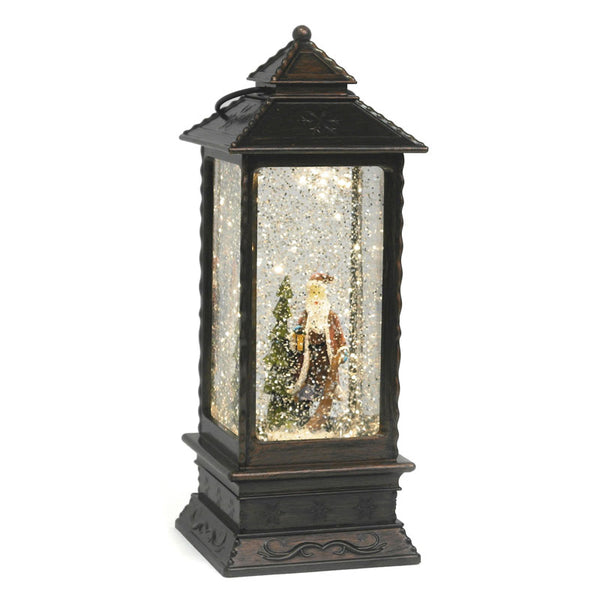 SnowTime LED Santa Scene Water Lantern image 0