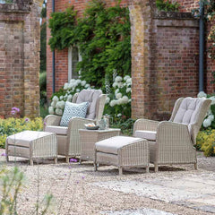 Bramblecrest Chedworth 2 Seat Recliner Set in Sandstone Rattan image 0