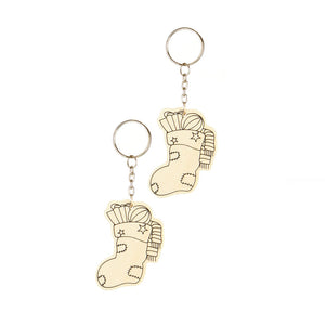 Premier Colour Your Own Wooden Keyrings (Assorted Designs) image 3