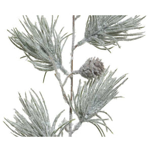 Everlands Green Frosted Garland with Mini Pinecones image 1