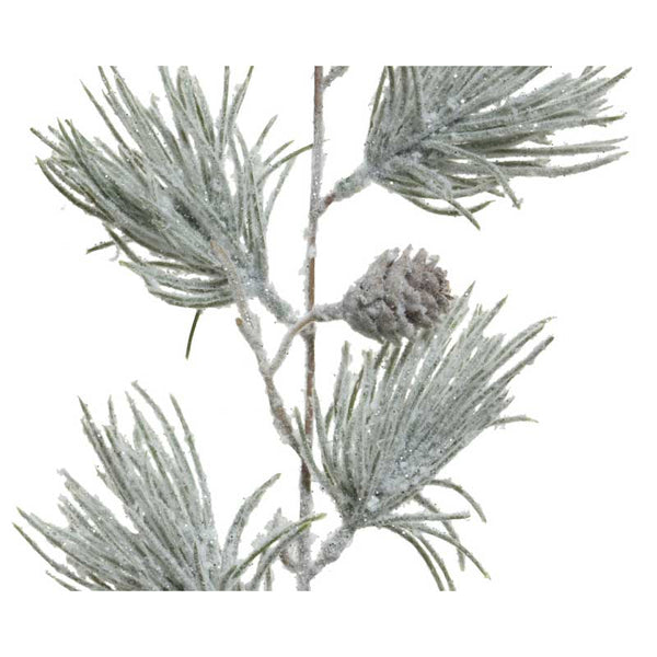 Everlands Green Frosted Garland with Mini Pinecones image 1