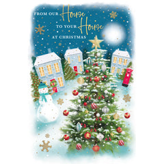 Words N Wishes Christmas Tree From Our House Christmas Card image 0
