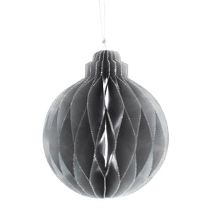 Festive Silver Foldable Paper Ball image 0