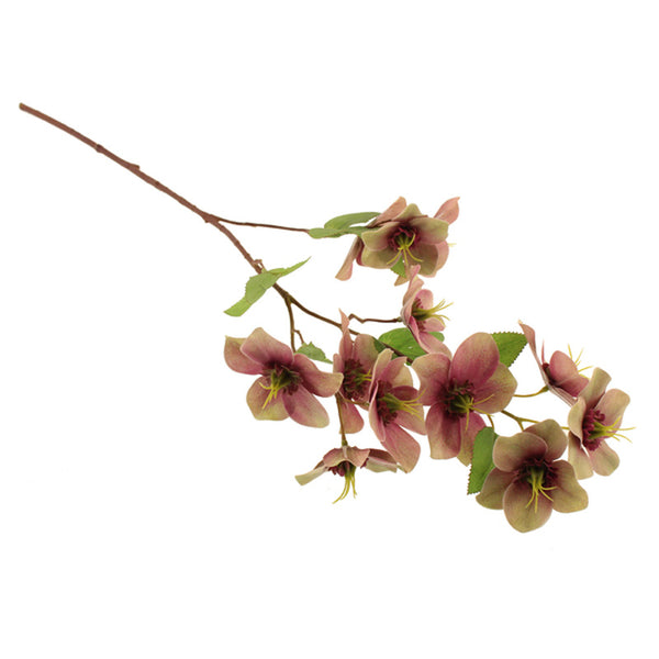 SageDecor Purple Christmas Rose Stem (70cm) image 0