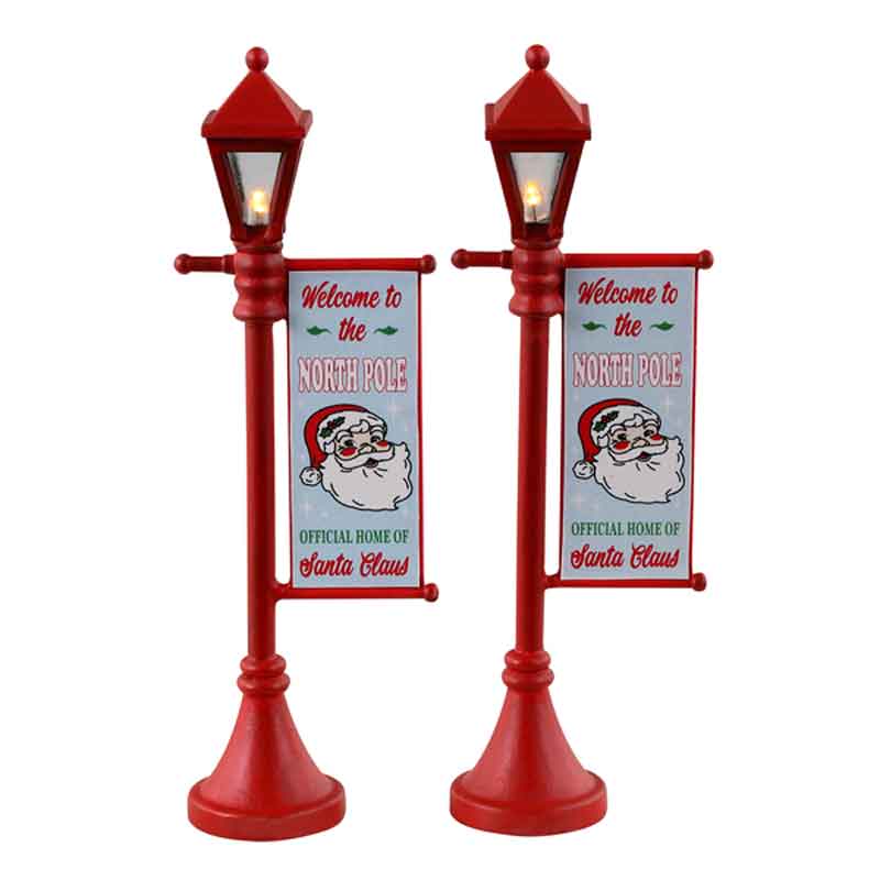 Lemax North Pole Lamppost (Set of 2) image 0