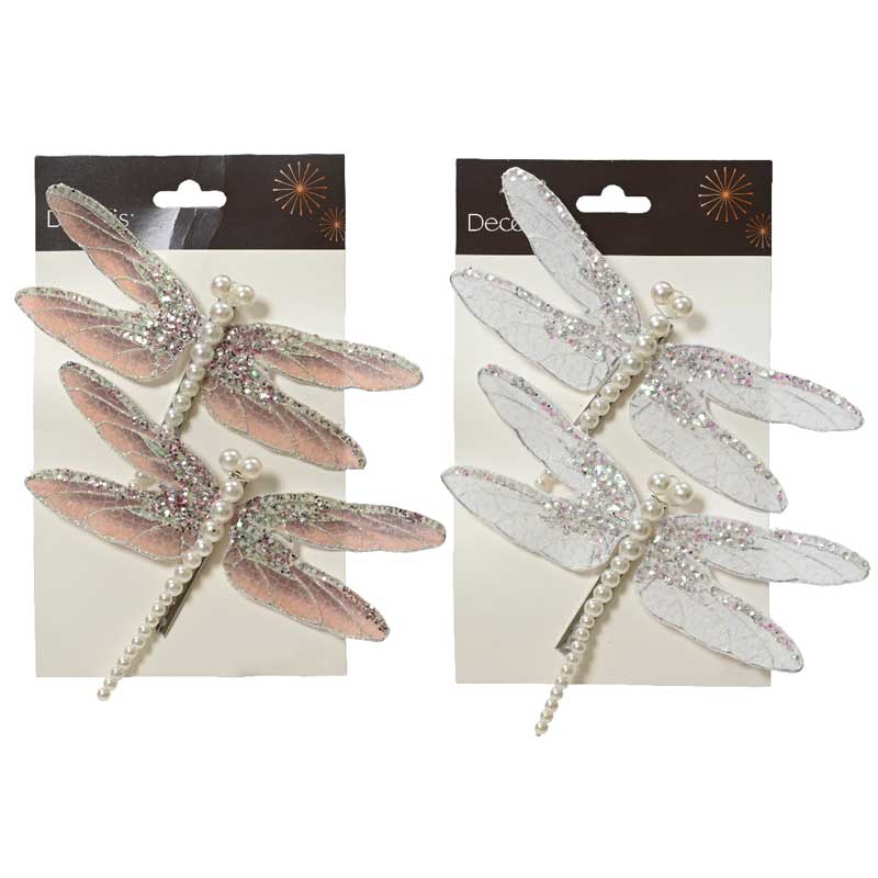 Decoris Dragonfly Clip - Pack of 2 (Assorted Designs) image 0