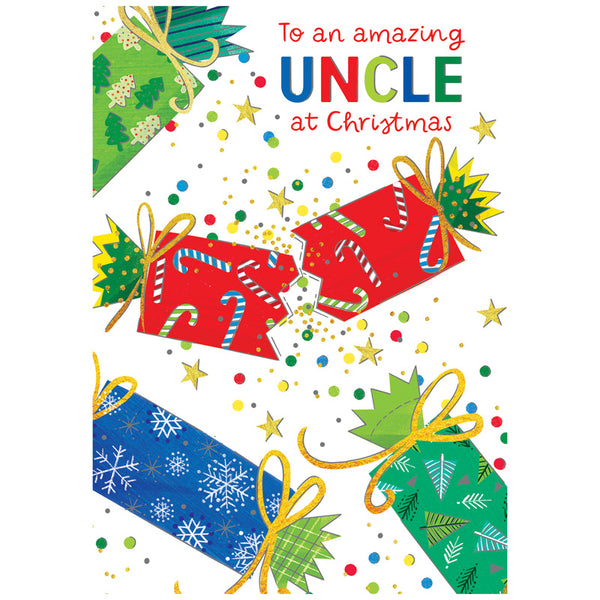 Paperrose Christmas Crackers Uncle Christmas Card image 0
