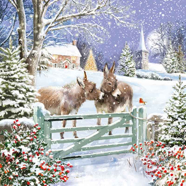 Ling Design Large Deluxe Cards - Winter Gatherings (Pack of 12) image 1