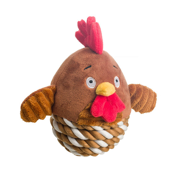 House of Paws Chicken Rope Ball image 0