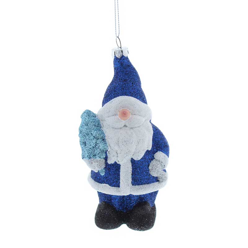 Festive Blue & White Glitter Gonk image 0