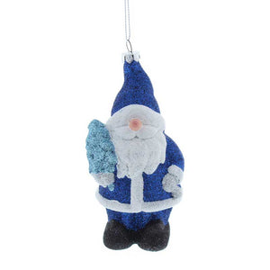 Festive Blue & White Glitter Gonk image 0