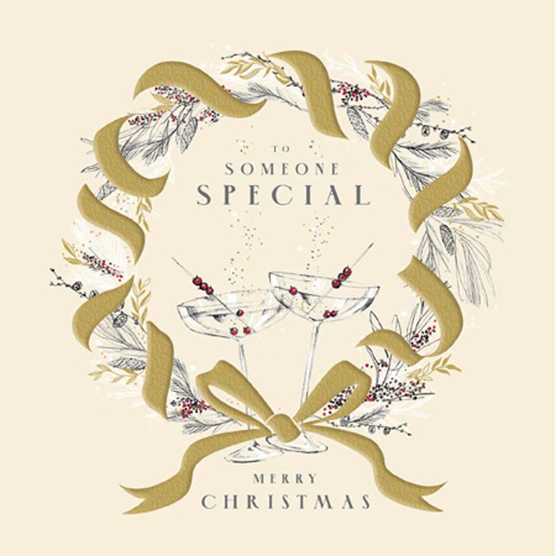 Woodmansterne Special Times Cocktail Christmas Card image 0