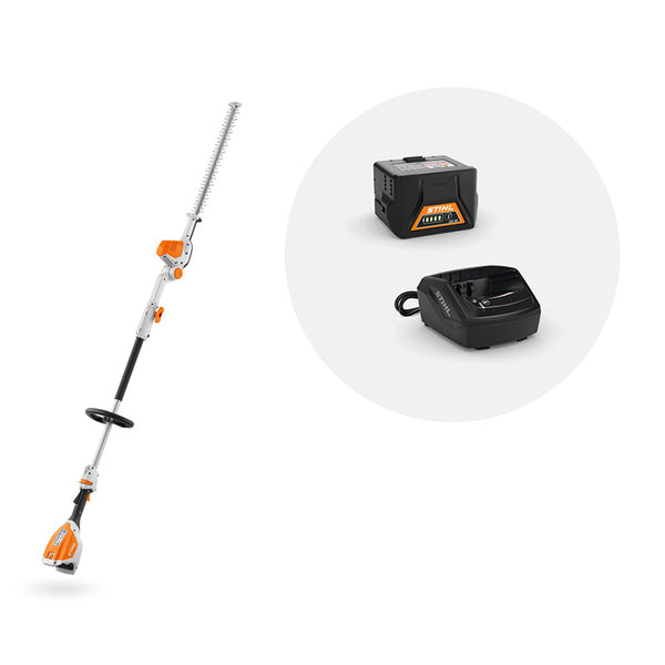 STIHL HLA 56 Cordless Long Reach Hedge Trimmer Set (inc AK 20 Battery & AL 101 Charger) image 0