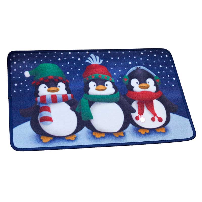 Three Kings Frosty Penguins Doormat image 0