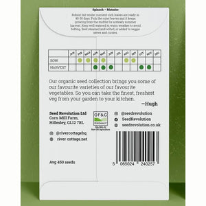 River Cottage Organic Seeds – Spinach ‘Matador’ (1 Packet) image 1
