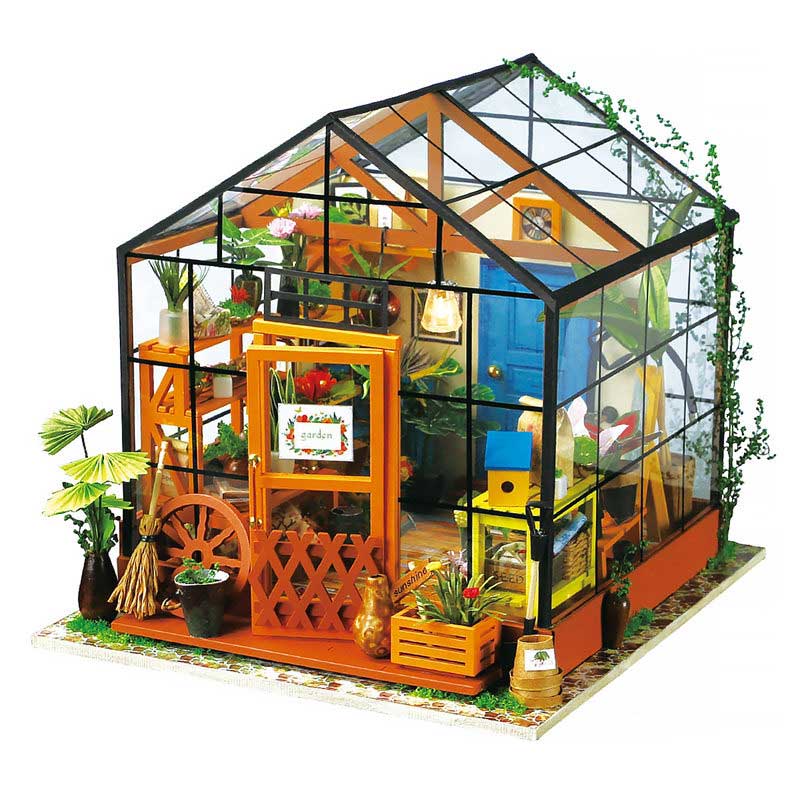 Robotime 'Cathy's Flower House' DIY Miniature House image 0