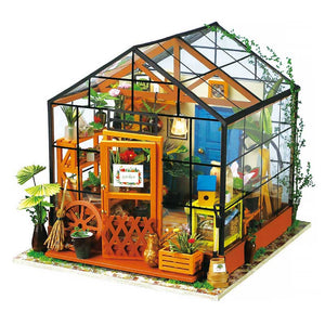 Robotime 'Cathy's Flower House' DIY Miniature House image 0