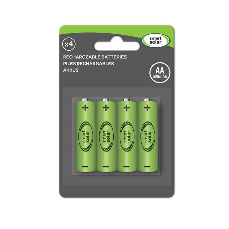Smart Solar AA Ni-MH Rechargeable Batteries (Pack of 4) image 0
