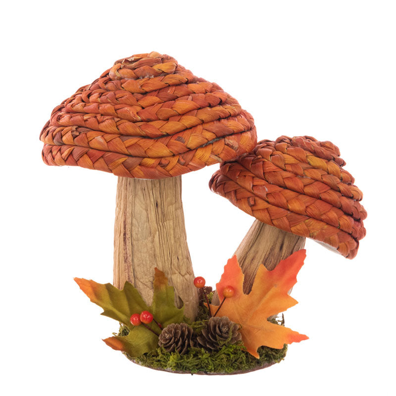Floralsilk Orange Rattan Toadstools image 0