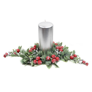 Peggy Wilkins Snowy Berries Candle Ring - Table Centre image