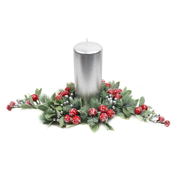 Peggy Wilkins Snowy Berries Candle Ring - Table Centre image