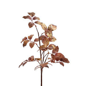 Everlands Pink Metallic Leaf Spray (88cm) image 0