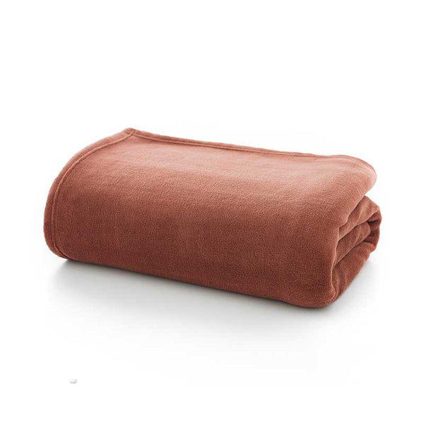 Deyongs Snuggle Touch Deluxe Microfibre Throw - Cinnamon image 1
