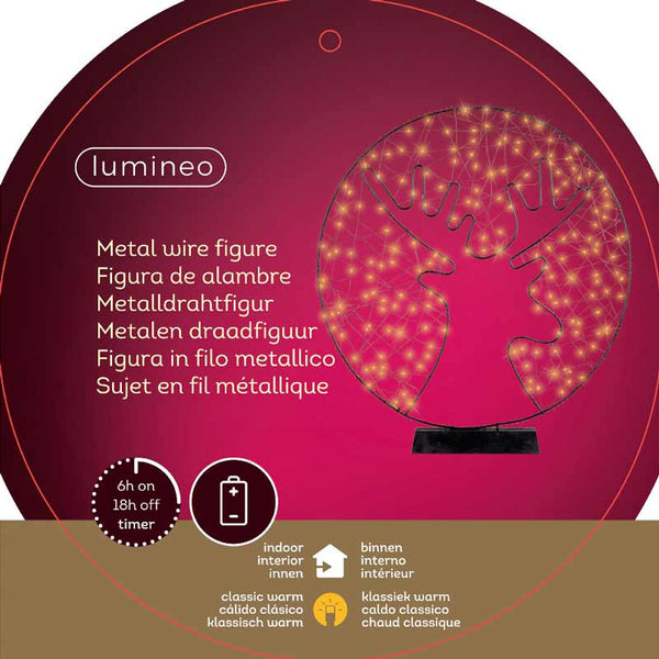 Lumineo Micro LED Reindeer Silhouette image 2
