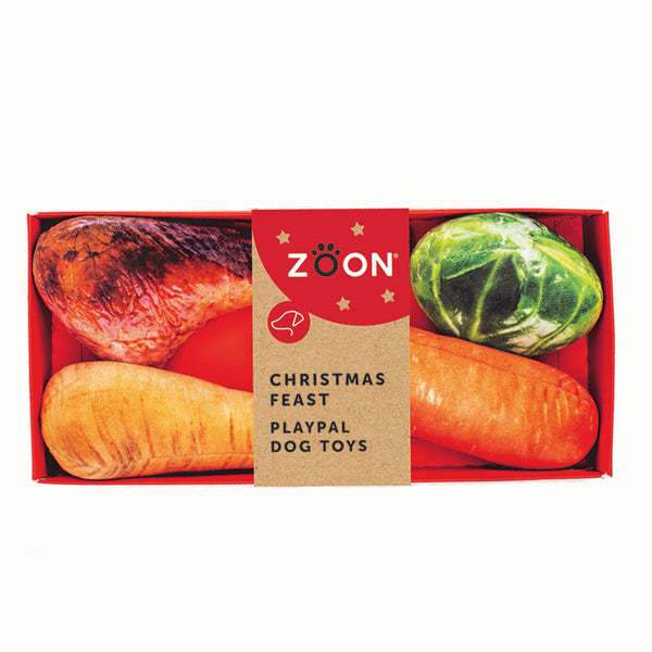 Zoon Christmas Feast Mixed Case Dog Toy image 0
