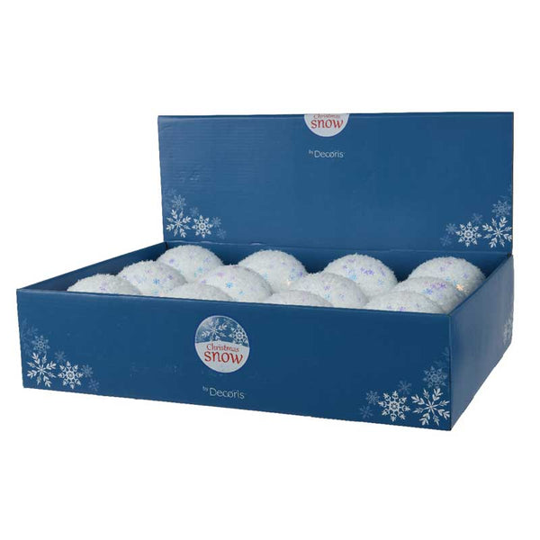 Decoris Polyfoam Bauble with Snowflakes image 2