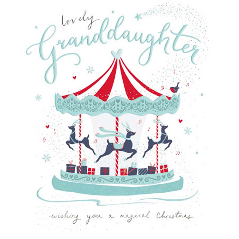 Woodmansterne Lovely Granddaughter Christmas Card image 0