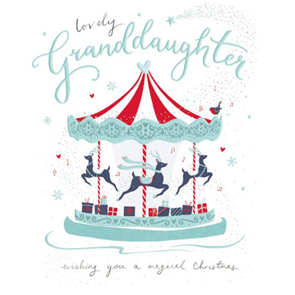 Woodmansterne Lovely Granddaughter Christmas Card image 0