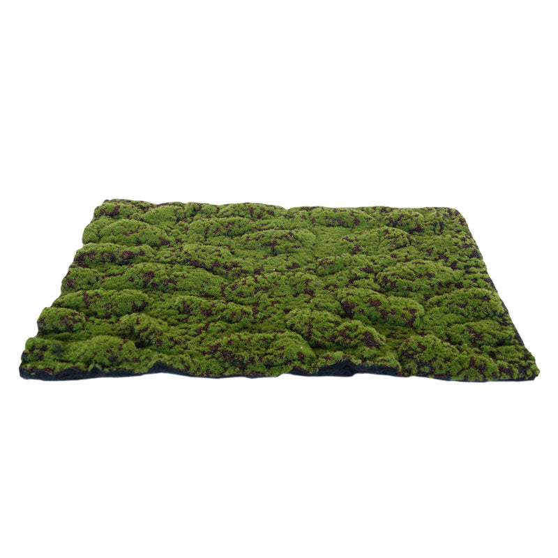 My Village Artificial Moss Mat in Medium Green / Brown image 0