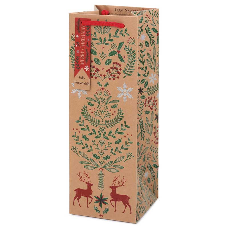 Tom Smith Christmas Folklore Bottle Bag image 0