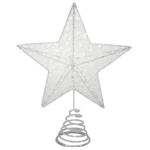 Gisela Graham Iridescent Sparkling Mesh 5 Point Tree Top Star image 0